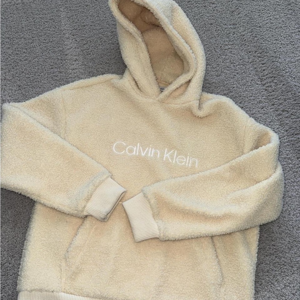 Calvin Klein Soft Cream Sherpa Hoodie